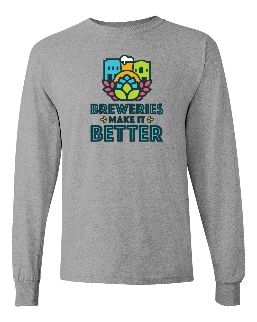 Breweries Make It Better Unisex Heavy Cotton™ Long Sleeve T-Shirt