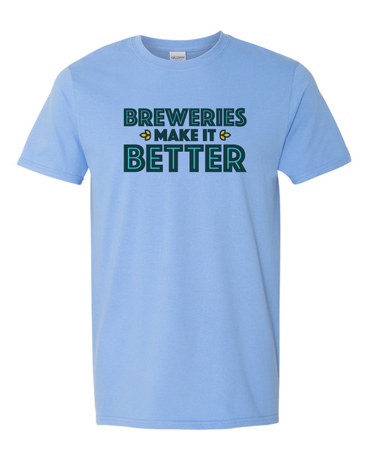 Breweries Make It Better Unisex Softstyle® T-Shirt