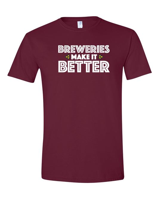 Breweries Make It Better Unisex Softstyle® T-Shirt