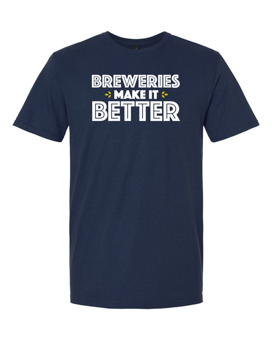 Breweries Make It Better Unisex Softstyle® T-Shirt