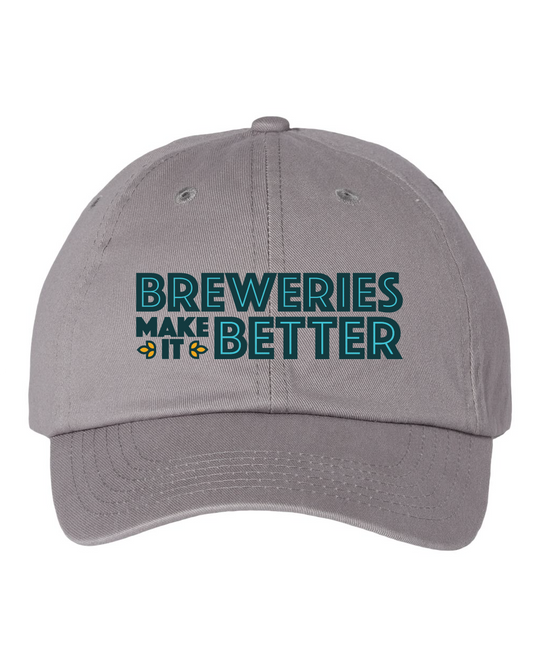 Breweries Make It Better Bio-Washed Classic Dad Hat